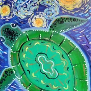 Sea Turtle Starry Party