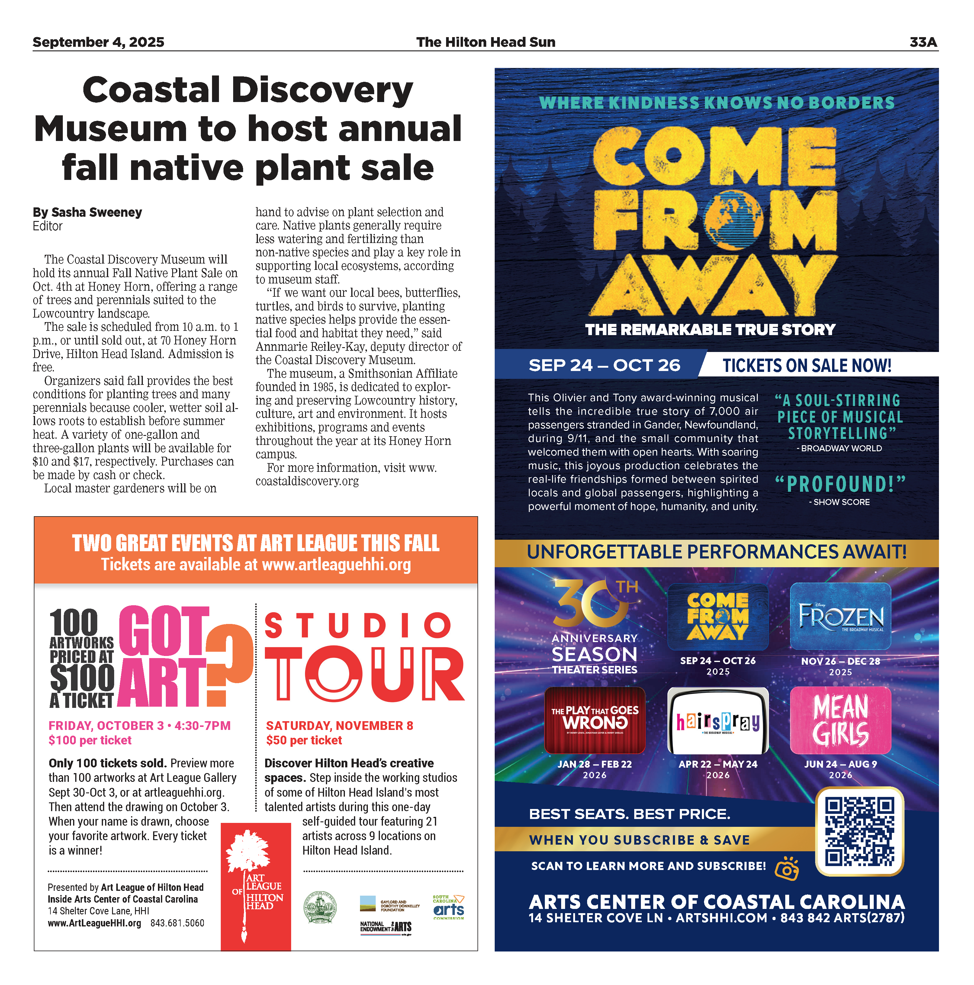 Hilton Head Sun_Fall_Native Plant Sale article_Sept_2025