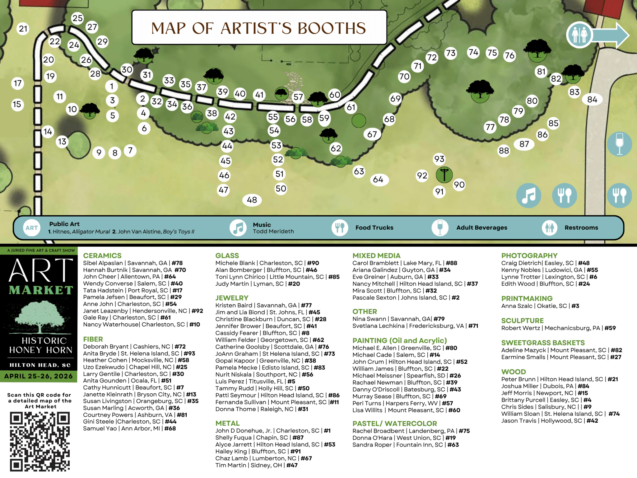 Art Market Map & Artist Locations | Coastal Discovery Museum