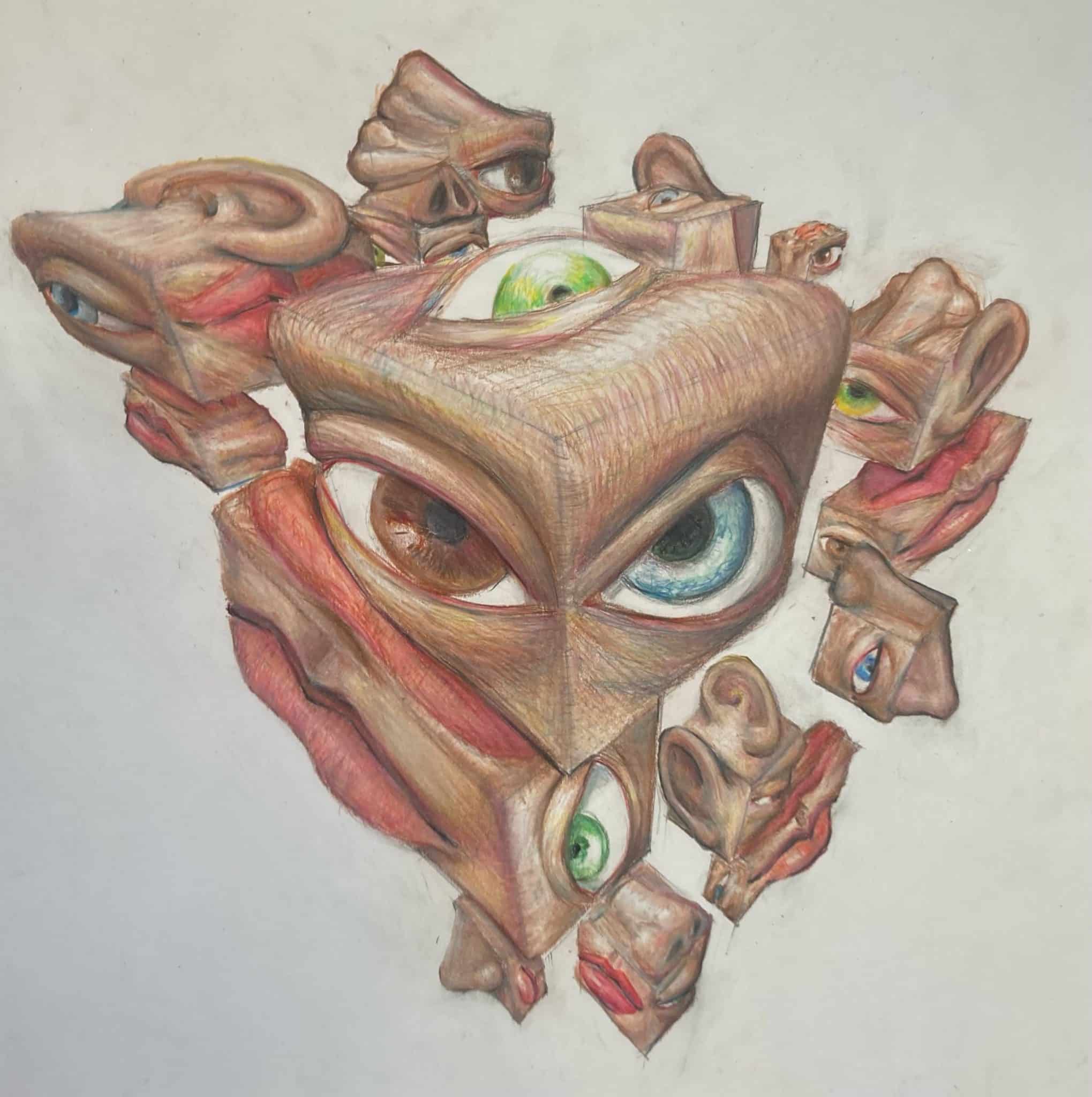 Silas Seno colored pencil Beaufort High